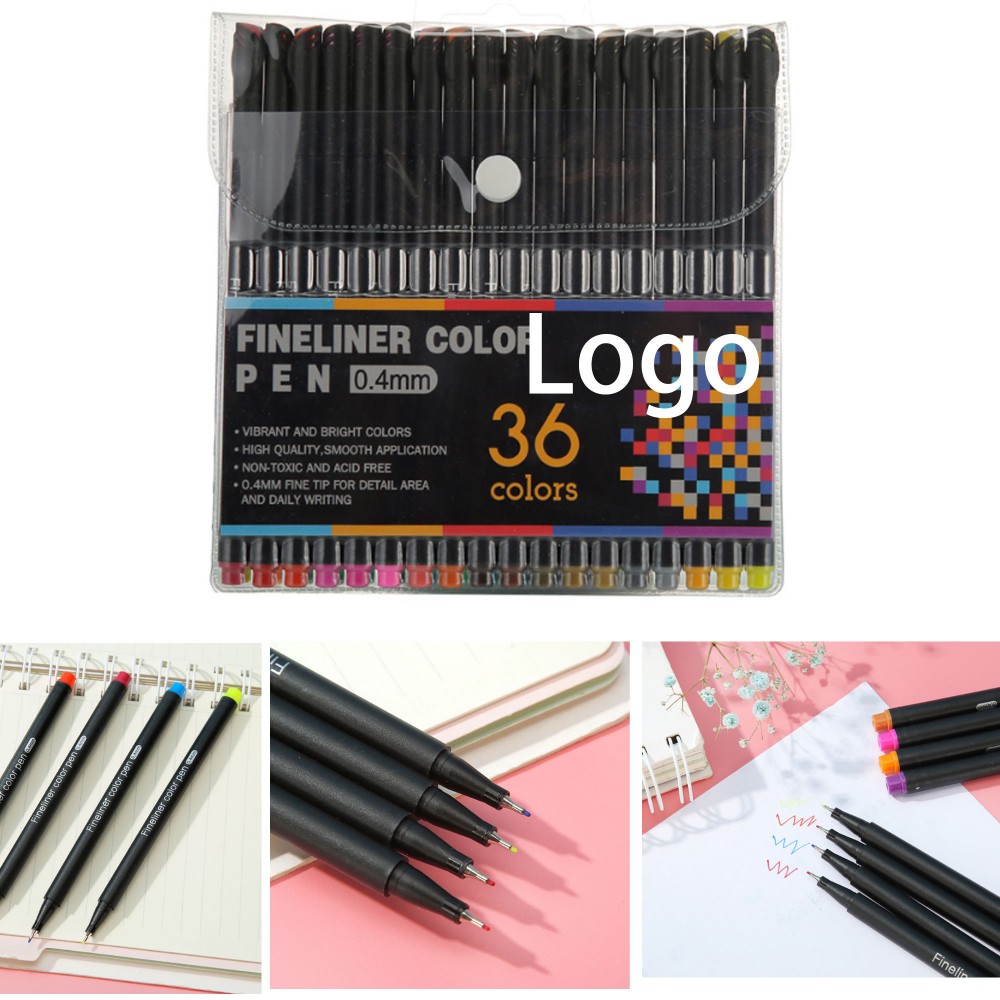 Logo Branded 36 Watercolor Dual Tip Marker Brush Pen With Fine Liner Logo Branded 36 Watercolor Dual Tip Marker Brush Pen With Fine Liner