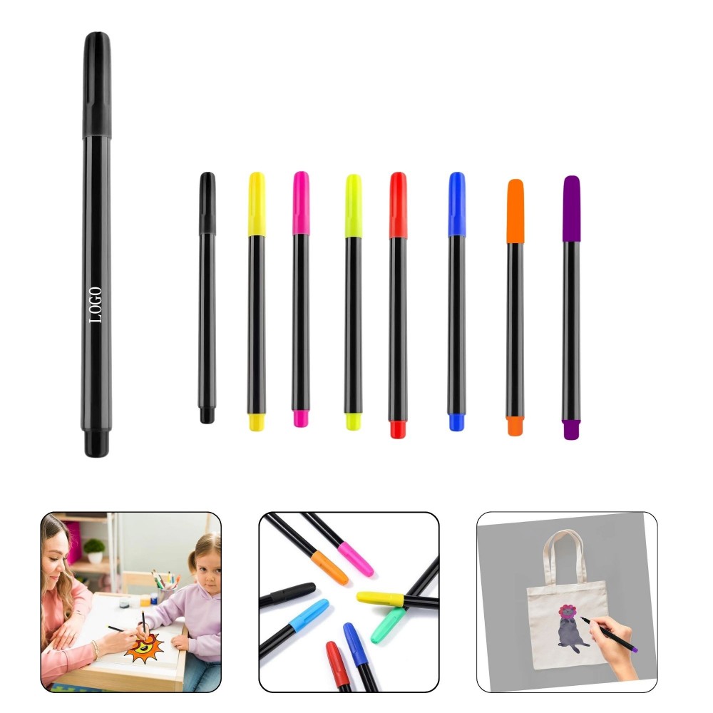 Colorful Fine Tip Marker Pen Custom Printed