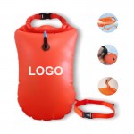 Logo Branded Inflatable Swim Buoy With Waterproof Storage
