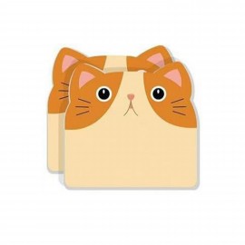 Custom 30 Sheets Adhesive Cute Cat Post Notes Memo Pad Custom Imprinted