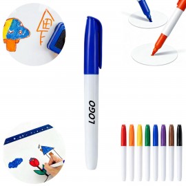 Logo Branded Fine Tip Colored Whiteboard Markers