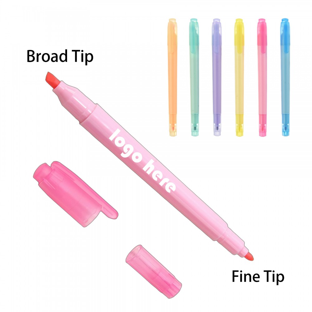 2-In-1 Dual Tip Highlighting Marker Custom Imprinted