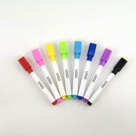 Logo Branded Magnetic White Board Marker With Eraser