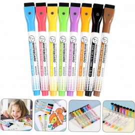 Custom Magnetic Whiteboard Pen Writing Supply Small Dry Erase Markers with Eraser with Logo