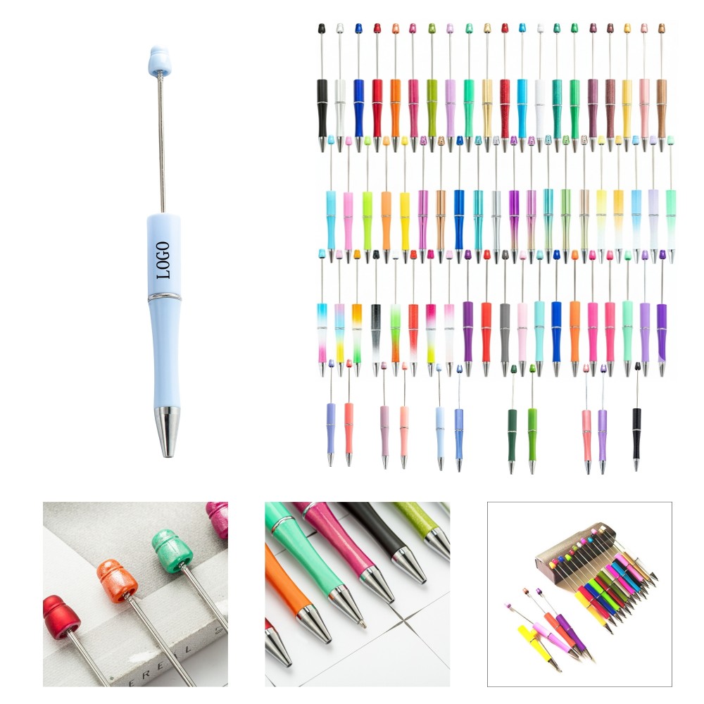 Creative DIY Beaded Pen Set Logo Branded