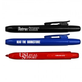 Liqui-Mark Retrax Retractable Permanent Marker with Logo