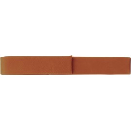 Logo Branded Personalized Rawhide Faux Leather Single Pen Case 6 1/2" x 1"