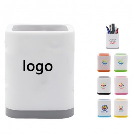 Custom Printed Square Plastic Pen Holder