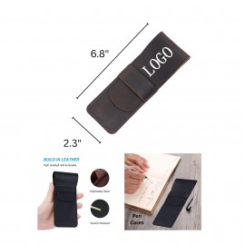 Vintage Crazy Horse Leather Pouch Custom Imprinted