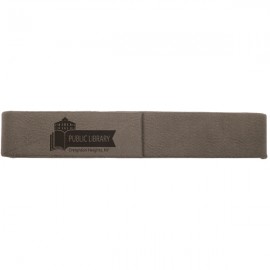 Custom Printed Gray/Black Leatherette Single Pen Case