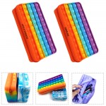 Custom Printed Silicone Rainbow Pencil Storage Bag