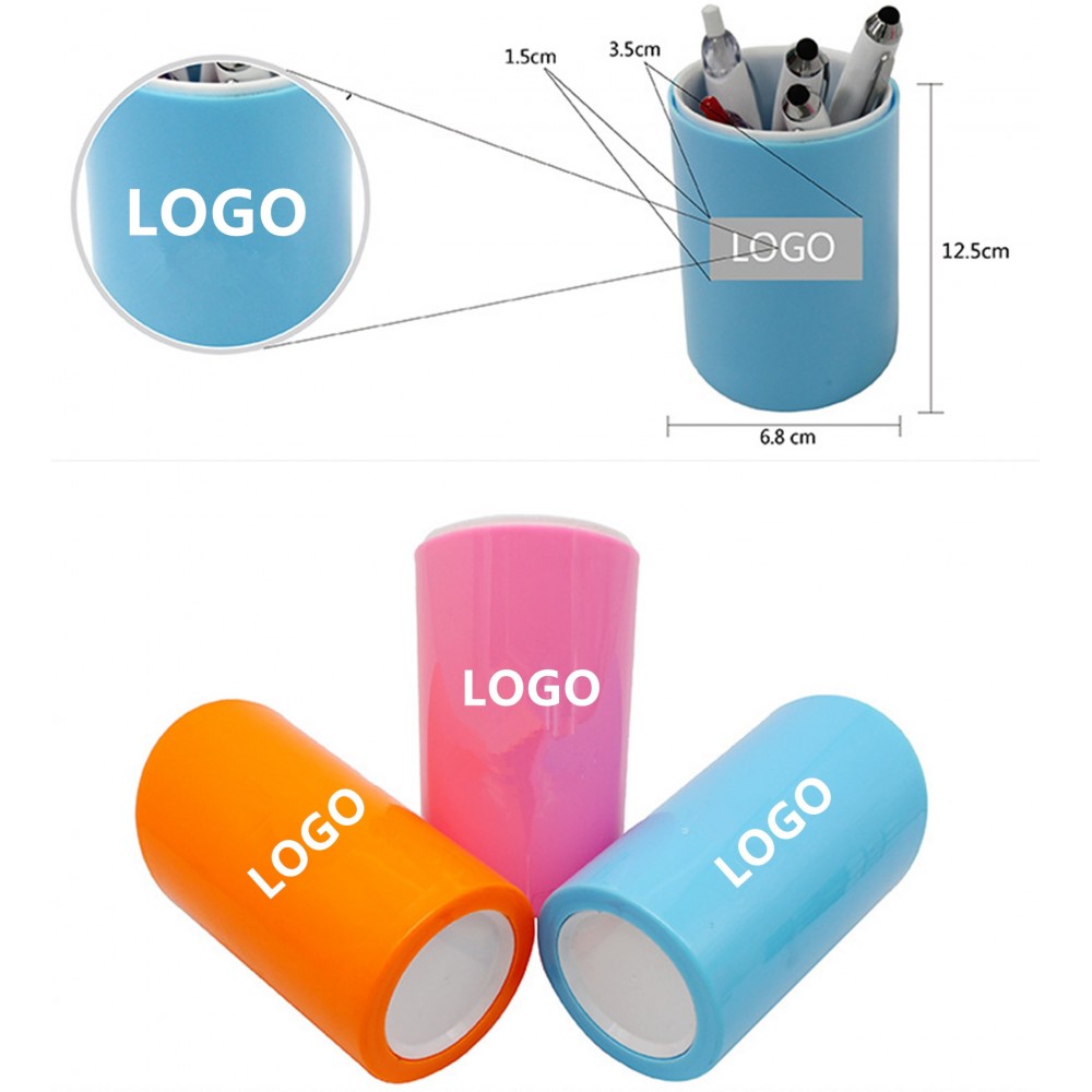 Logo Branded Pencil Pen Holder Cup Containers Makeup Desk Organizer Storage for Office School Home Supplies Logo Branded Pencil Pen Holder Cup Containers Makeup Desk Organizer Storage for Office School Home Supplies