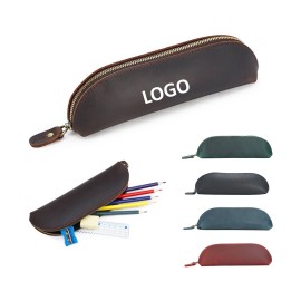 Portable Leather Pencil Storage Pouch Custom Printed  Portable Leather Pencil Storage Pouch Custom Printed