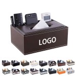 PU Leather Tissue Box Holder Logo Branded