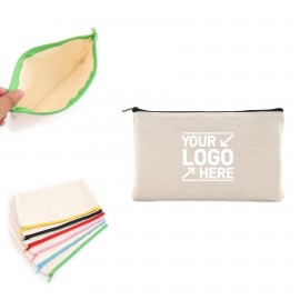 Custom Printed Custom Canvas Zipper Pen Case