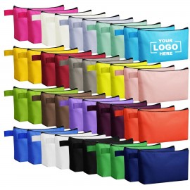 Logo Branded Zippered Canvas Pencil Case