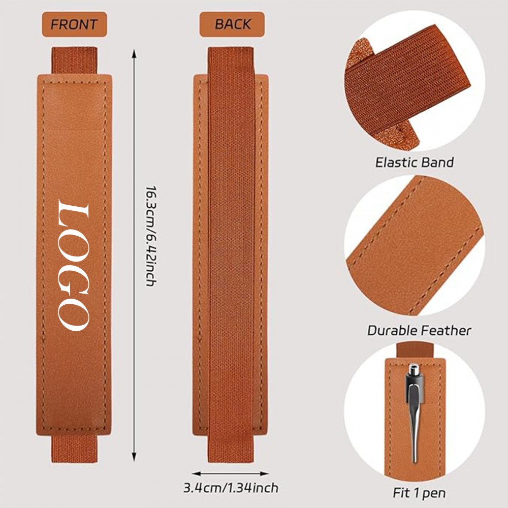 Adjustable Elastic Band Pen Holder with Logo