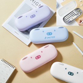 Custom Printed Plastic Pencil Case with Snap-Tight Lid