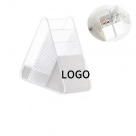 3 Compartments Desk Pen Holder with Logo