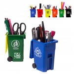 Logo Branded Mini Curbside Garbage Can Pen Holder