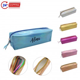 Hologram Laser Pencil Case Custom Printed
