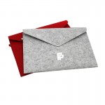 Felt Storage Laptop Pouch Document Bag Felt Sleeve Case for Laptop Tablet Custom Imprinted