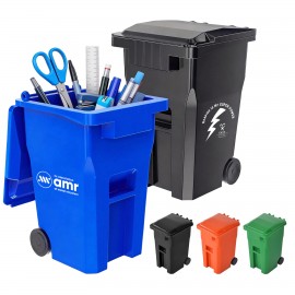 Trash Can shaped Pen Holder Custom Printed