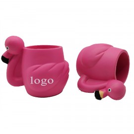 Flamingo Office supplies PU pen holder / pen container Custom Printed