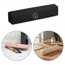 Custom Imprinted Small Zippered PU Leather Pencil Case
