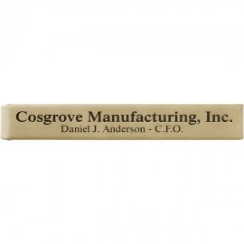 Tan/Black Leatherette Single Pen Case Custom Imprinted  Tan/Black Leatherette Single Pen Case Custom Imprinted