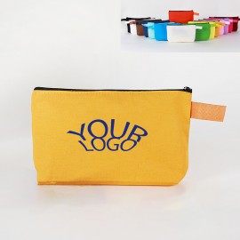 Logo Branded Cute Portable Customized Zipper Canvas Pencil Case