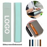 Elastic Band Pu Pen Holder Custom Imprinted