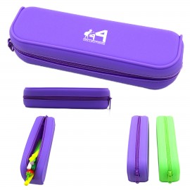 Silicone Long Pencil Case Custom Printed  Silicone Long Pencil Case Custom Printed