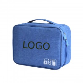 Electronics Organizer Zipper Bag Logo Branded