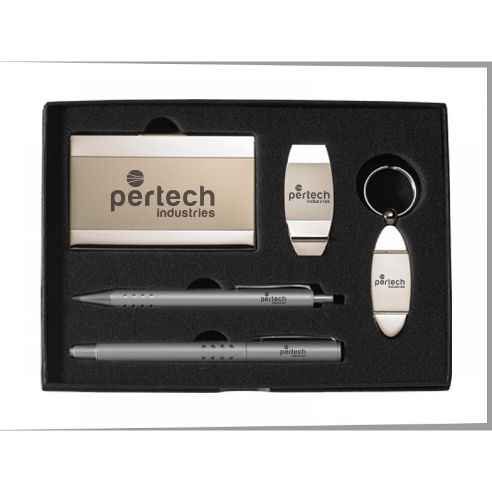 Logo Branded Aero 5 Piece Gift Set Logo Branded Aero 5 Piece Gift Set