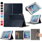 iBank(R) iPad 9.7" Leatherette Case with Pencil Holder (Black) Custom Printed