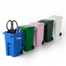 Mini Garbage Trash Bin Pen Holder Custom Imprinted