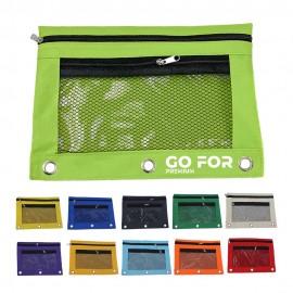 Logo Branded Oxford 3 Ring Binder Pencil Pouch