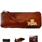 Premium PU Leather Pencil Case with Large Capacity Logo Branded