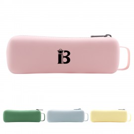 Rectangular Silicone Pen Bag Pencil Case Custom Imprinted