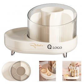 Logo Branded Rotating Cosmetics Desk Organizer