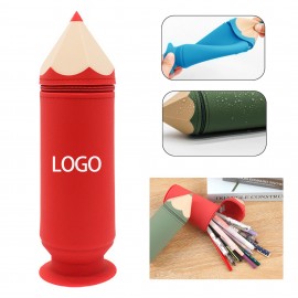 Custom Imprinted Silicone Lightweight Waterproof Zip Pencil Case