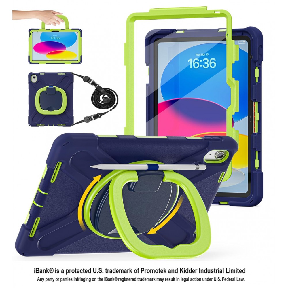 iBank  Shockproof Case compatible with iPad Air 11 M3 (2025) / M2 (2024), iPad Air 5th/4th 10.9" Custom Printed