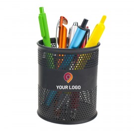 Iron Mesh Pen Holder for Desk Organization Custom Imprinted