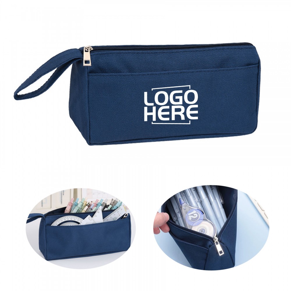 Large Capacity Pencil Case for School Teen Girl Boy Men Women Logo Branded