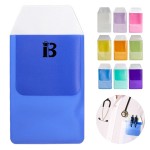 Logo Branded Transparent PVC pocket protector for pen leakage