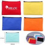 Canvas Zipper Pouch-Assorted Colors Custom Printed