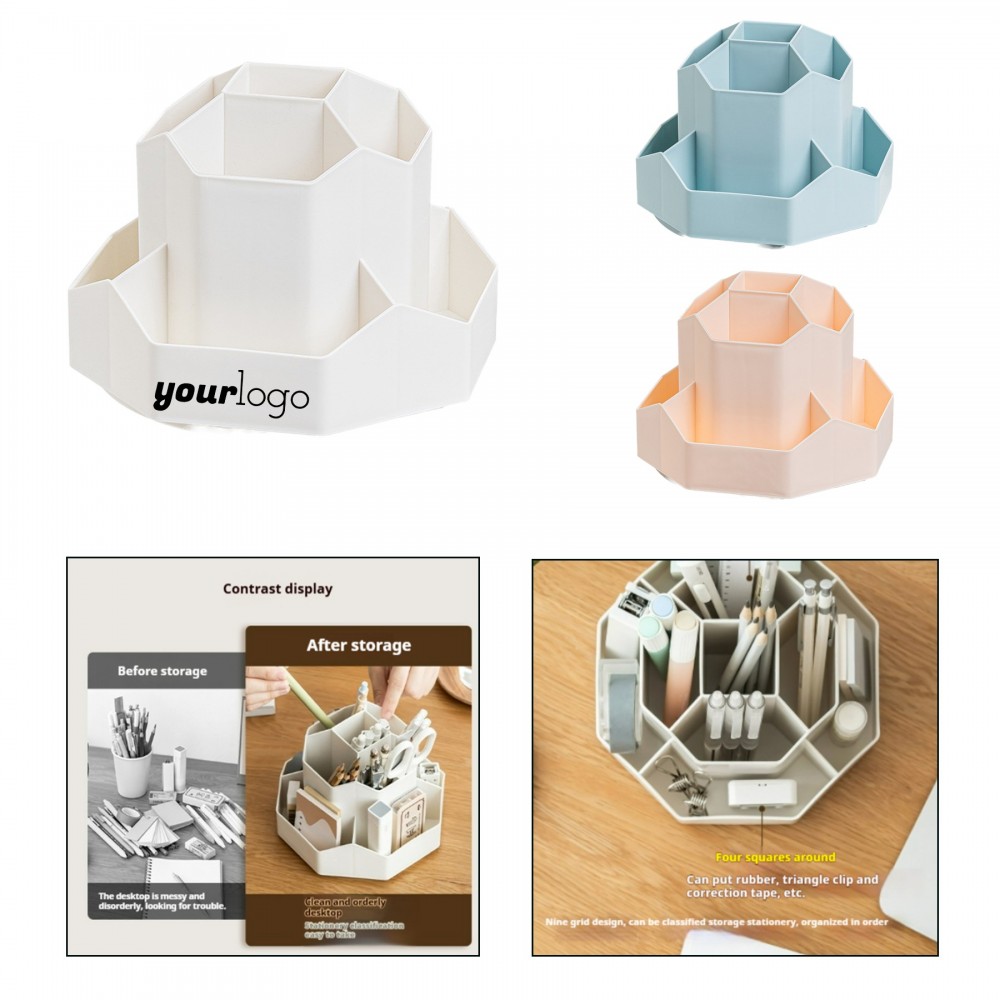 Custom Imprinted Plastic Rotating Pen Holder