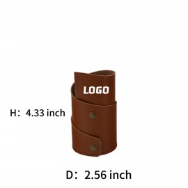 Desktop Leather Pen Holder Logo Branded