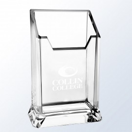 Acrylic Deluxe Pen Holder with Logo